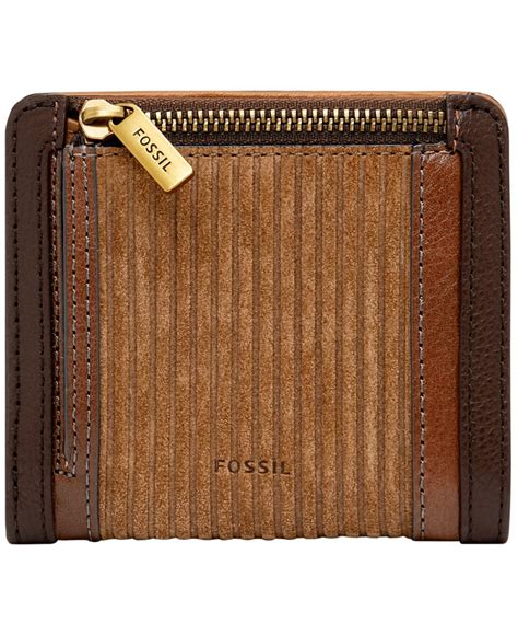 fossil logan leather wallet